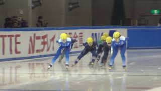 【ｼｮｰﾄﾄﾗｯｸ】2018/19全日本選手権女子1500ｍ準決勝1組