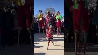 这踩高跷真有两下子，河北庙会精彩瞬间 Stilt Walking， Chinese Folk Custom  #中国文化 #高跷 #踩高跷 #庙会 #非遗 #民俗