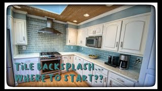 Starting a tile backsplash! 