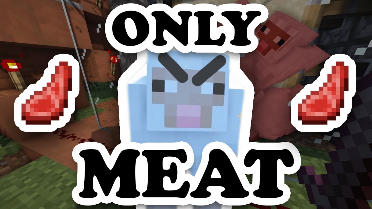 Minecraft, But Only MEAT Matters