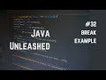 #32 Java Break Example