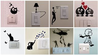 50 switch board art designs // switch board decoration ideas