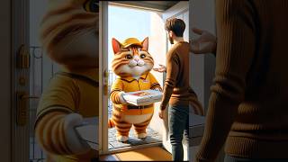 A cat the story delivery boy 😔🥵 sad status #cute #shorts #viral #sadstatus #trending #youtubeshorts