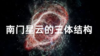 科学家通过詹姆斯·韦伯望远镜捕捉到的南门星云中发现了隐藏的结构||2024 James Webb Space Telescope