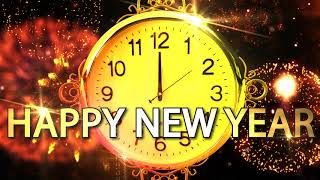 Happy New Year CLOCK 2020 ( v 683 ) Countdown Timer with Sound Effects + Voice 4K