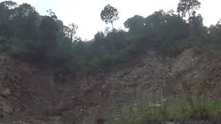 Illegal mining of sand in Solan