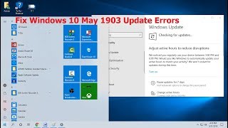 모든 Windows 10 1903년 5월 업데이트 오류를 ​​해결하는 방법(2019)