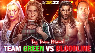 Team Green VS The BloodLine || WWE 2K23 || Prash Gaming