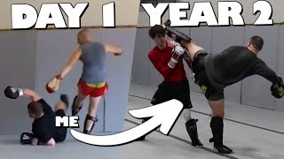 I Took Muay Thai for 2 YEARS (Sparring Before and After)