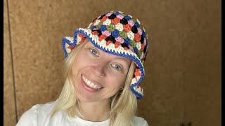 Granny Bucket Hat crochet tutorial