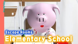 Escape Rooms Elementary School Walkthrough (NAKAYUBI) | 脱出ゲーム