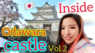 Inside Odawara castle/scenery from top of the castle/katana/japanese castle/Japan trip