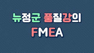 뉴정군의 품질강의 FMEA 1강