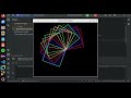 Square Spirograph Design Using Python Turtle Graphics Library | Python Turtle Project