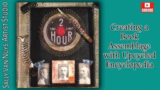 Assemblage in a Vintage Encyclopedia, Upcycle Project