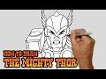 How to Draw Thor- Simple Video Lesson