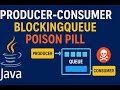 Producer–Consumer in Java 🔥 | Multithreading + BlockingQueue + Poison Pill Explained