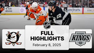 NHL Highlights | Ducks vs. Kings - February 8, 2025