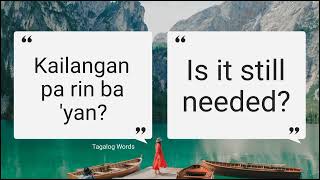 PANG ARAW-ARAW NA TAGALOG LANGUAGE (p.11) | #englishtagalogtranslation