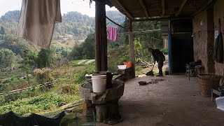 Walking in a Poor Rural Village in Southwest China: A Glimpse into Local Farmers' Daily Lives.