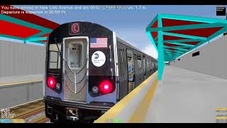 OpenBVE R179A V7 L train arriving \u0026 departing at New Lots Avenue