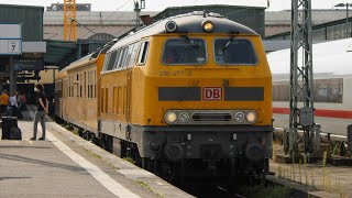 218 477 mit Messzug in Stuttgart HBF[Kurzvideo#65]