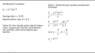 Solow Growth Model Part II: How to Solve for Steady State