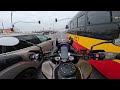 4k. sezon 2025. premium class. first ride in winter conditions 1. triumph tiger 1200 rally pro. pov