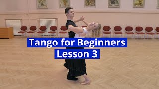 Tango for Beginners Lesson 3 | Natural Promenade Turn to Rock Turn