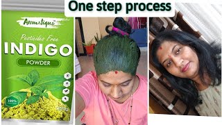 ONE STEP PROCESS|INDIGO POWDER in KANNADA|एक कदम प्रक्रिया इंडिगो पाउडर|ಬಿಳಿ ಕೂದಲಿಗೆ ಪರಿಹಾರ ಬಳಸಿ