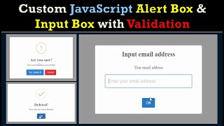 How to make a Custom Javascript Animated Alert Box & Input Box
