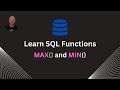 MIN and MAX Functions | Easy SQL Tutorial