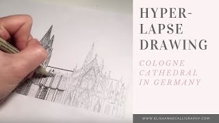Hyperlapse Drawing of Cathedral || Cologne Cathedral