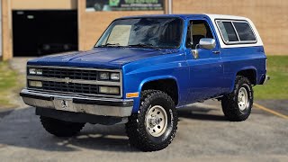 Everything you need to know about this 1989 Chevy K/5 Blazer at I-95 Muscle