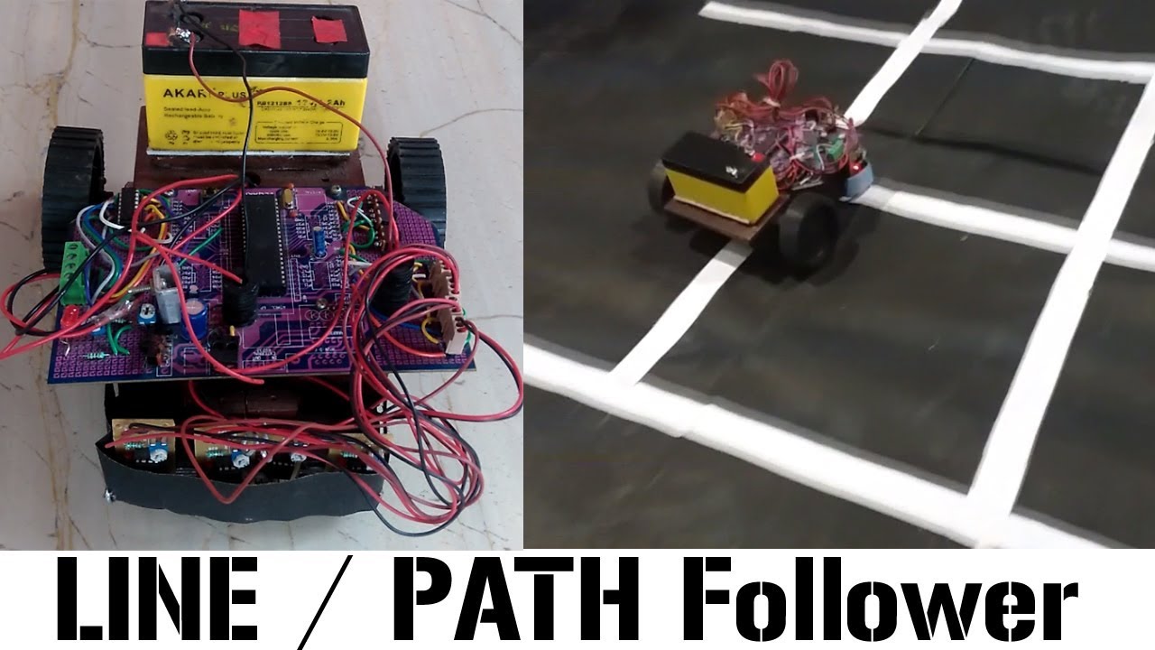 How To Make A Line Follower Robot | Microcontroller - YouTube