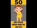 50 Most Popular Sanskrit Names for Baby Girls | Pure Sanskrit Names for Girls #shorts