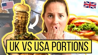 why are American portion sizes SO big? UK vs USA