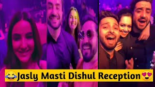 ALY GONI AND JASMIN BHASIN DANCING AT DISHUL WEDDING RECEPTION | RAHUL VAIDYA DISHA PARMAR | JASLY