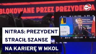 Chce do MKOl, więc nie podpisał ustawy, na którą czekały sportsmenki? W co gra prezydent Duda?@TVN24