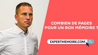 Combien de Pages doit contenir un mémoire?