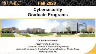 UMBC Cybersecurity Graduate Program Information Session for USG - 2021