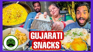 Vadodara ke Famous Gujarati Snacks | Indian Street Food | Massi Na Dhokla | Veggie Paaji