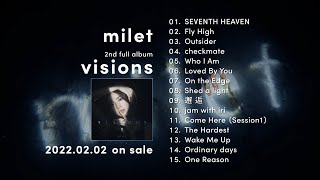 milet 2nd full Album「visions」全曲クロスフェード