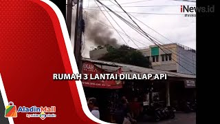 Rumah 3 Lantai Dilalap Api di Kembangan, 20 Personel Damkar Diterjunkan