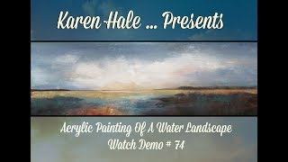 A Modern Impressionist Techniquie Demo of a Landscape Using Gold Leaf