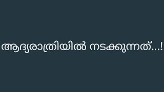 ആദ്യരാത്രിയിൽ നടക്കുന്നത്...!