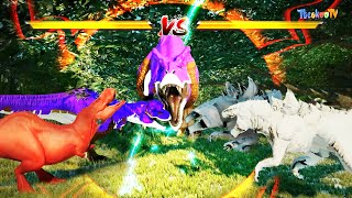 (Jurassic World Evolution🌍) Godzilla 1998, Tyrannolophosaur,Vastatosaurus,Power Ranger Battle !!