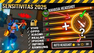 SENSITIVITAS FF SEMUA MERAK HP 2025⚙️📲SETING SENSI + TOMBOL TEMBAK AUTO HEADSHOT