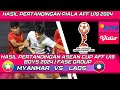 Hasil Piala Aff U19 2024 Hari ini - Myanmar u19 vs Laos u19 ‐ Klasemen Piala Aff U19 2024 Terbaru