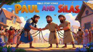 Children’s Worship Music Paul and Silas & More | Lyrics | 20-Minute | Kids Bible Song | Animated